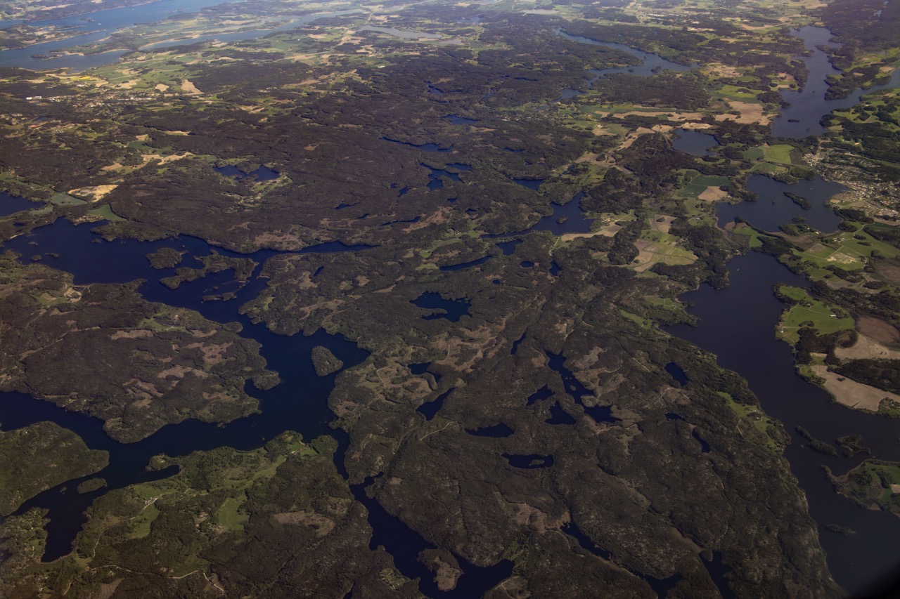 View above Arlanda Airport